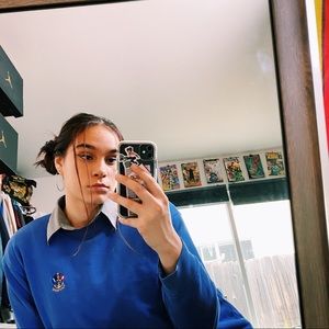 Vintage Blue Purple Ralph Lauren Crewneck Sweater